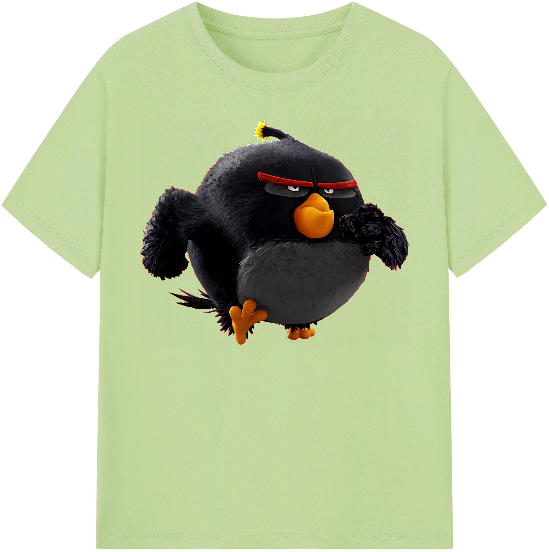 （画像用） Angry Birds アングリーバード 綿100％半袖Tシャツ（フロントプリント）